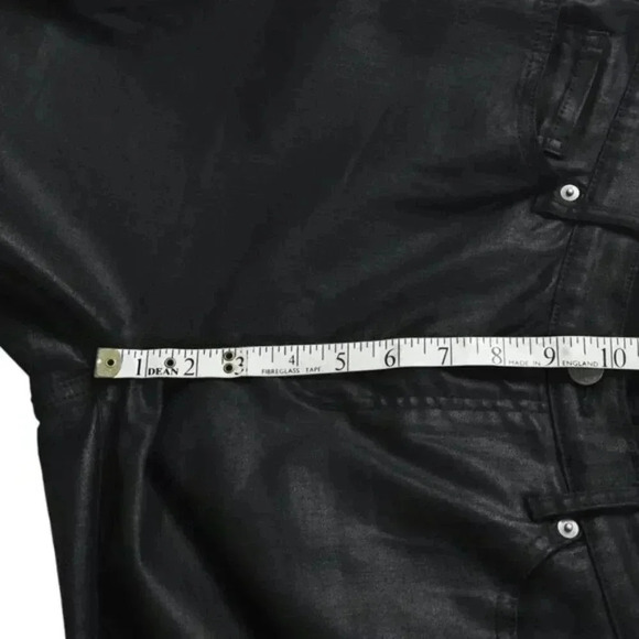 Banana Republic Factory  Mid Rise Coated Skinny Jeans Black Size 31 - Picture 10 of 11